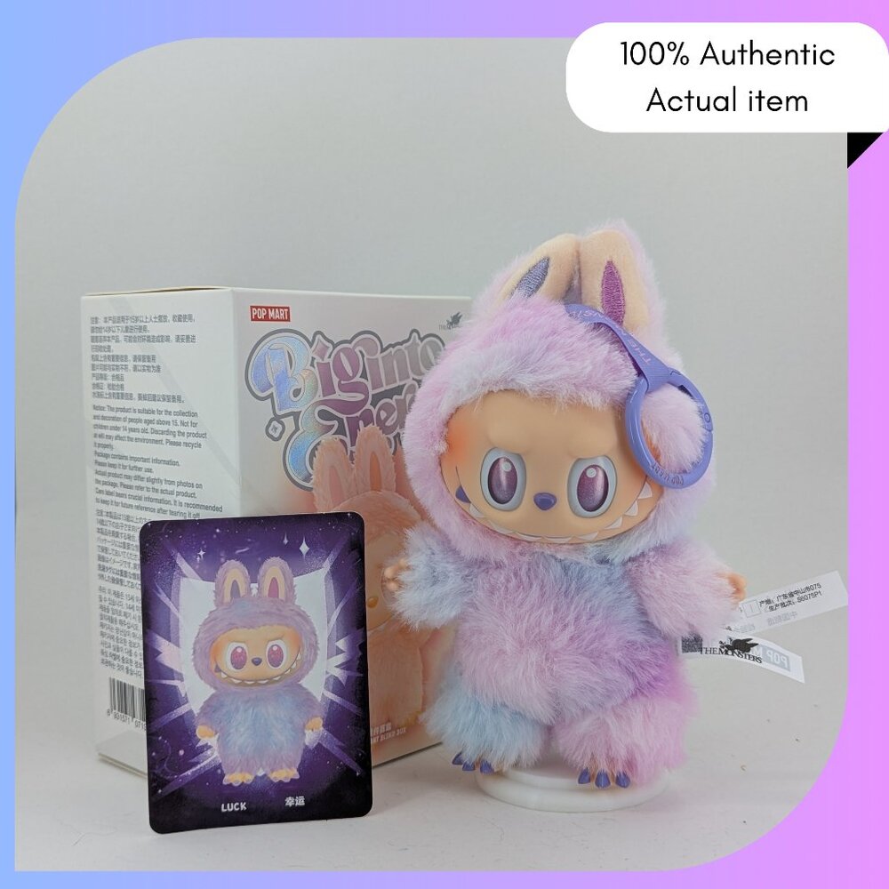 Pop Mart Labubu – Big in Energy “Luck” Plush Doll – Authentic Collectible